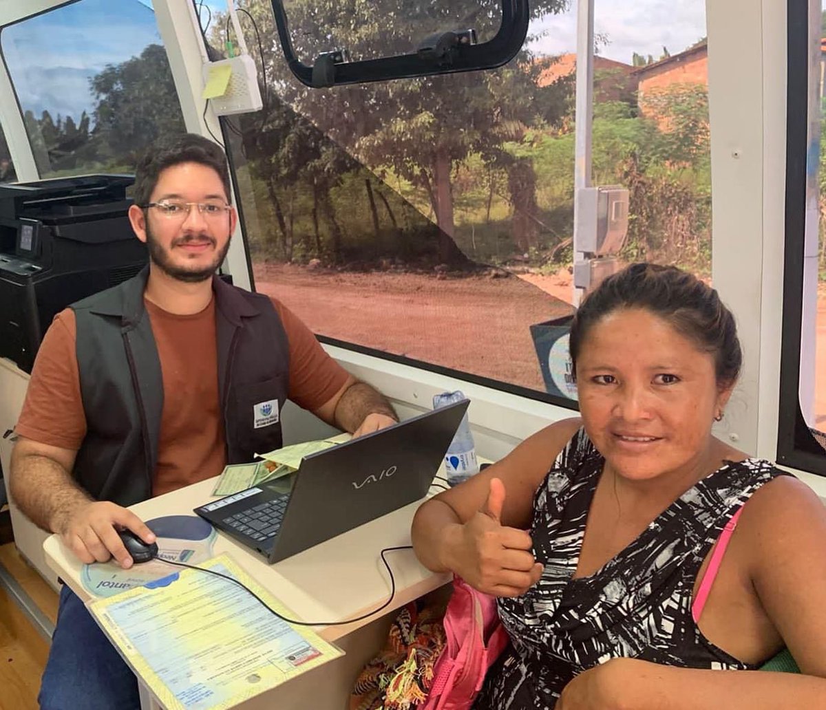 carlosbrandaoma's tweet photo. Cidadania pra população de Itaipava do Grajaú: entre 18 e 22/04, a DPE/MA e parceiros atuaram em 14 aldeias indígenas. Foram quase 3.000 atendimentos, entre 
emissões de RG, CPF, CTPS, cartão SUS e título de eleitor. Além de 500 atendimentos de saúde e 400 atendimentos jurídicos. https://t.co/ueBLMnmRfb