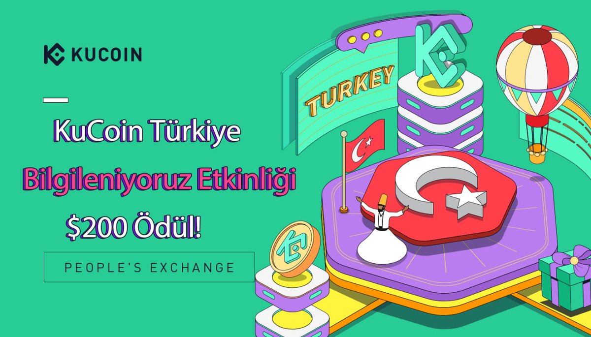 KuCoinTurkey's tweet photo. 💸 200$ Ödüllü Bilgilendirme Etkinliği!
 
🥰 Telegram grubumuzda KuCoin hakkında soruları olanlara #BilgiMaratonu etiketiyle yardımcı olun, ödül kazanacak 3 kişiden biri olma şansı yakalayın🥳

Etkinlik detayları👇
https://t.co/Mod6YIxSMG https://t.co/ULy2xW6fwm