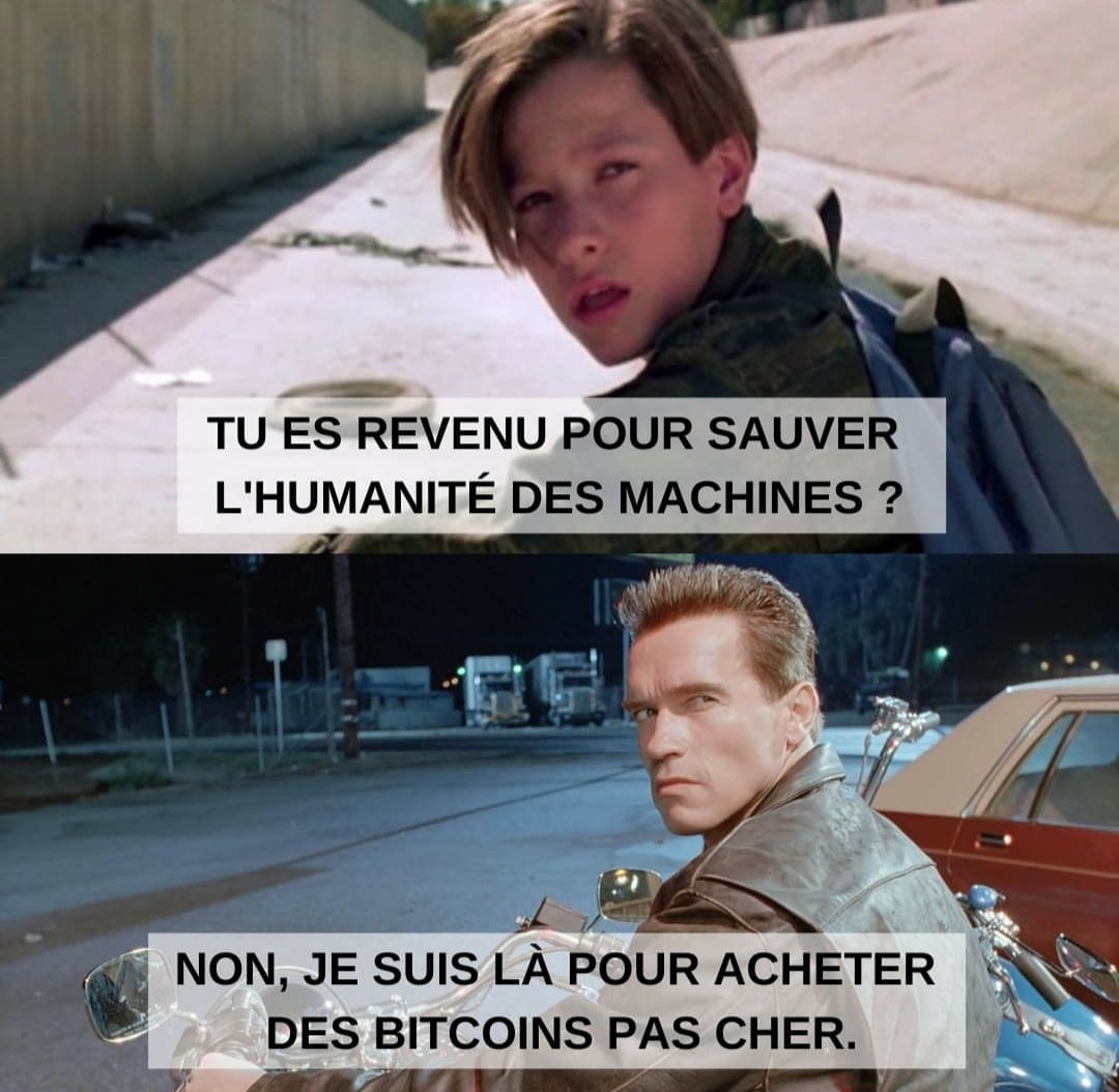 L'humanité on s'en fout, on veux du #Bitcoin 🤣