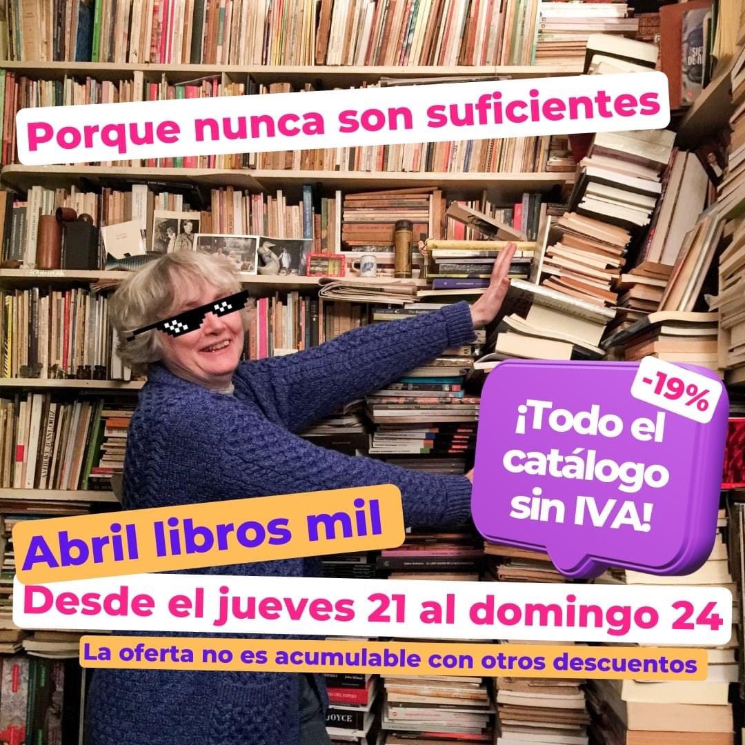 No te pierdas esta oferta en el día internacional del libro!!!
👇🏽👇🏽👇🏽👇🏽👇🏽👇🏽👇🏽👇🏽👇🏽
#DiadelLibro2022 
#Lomediciones