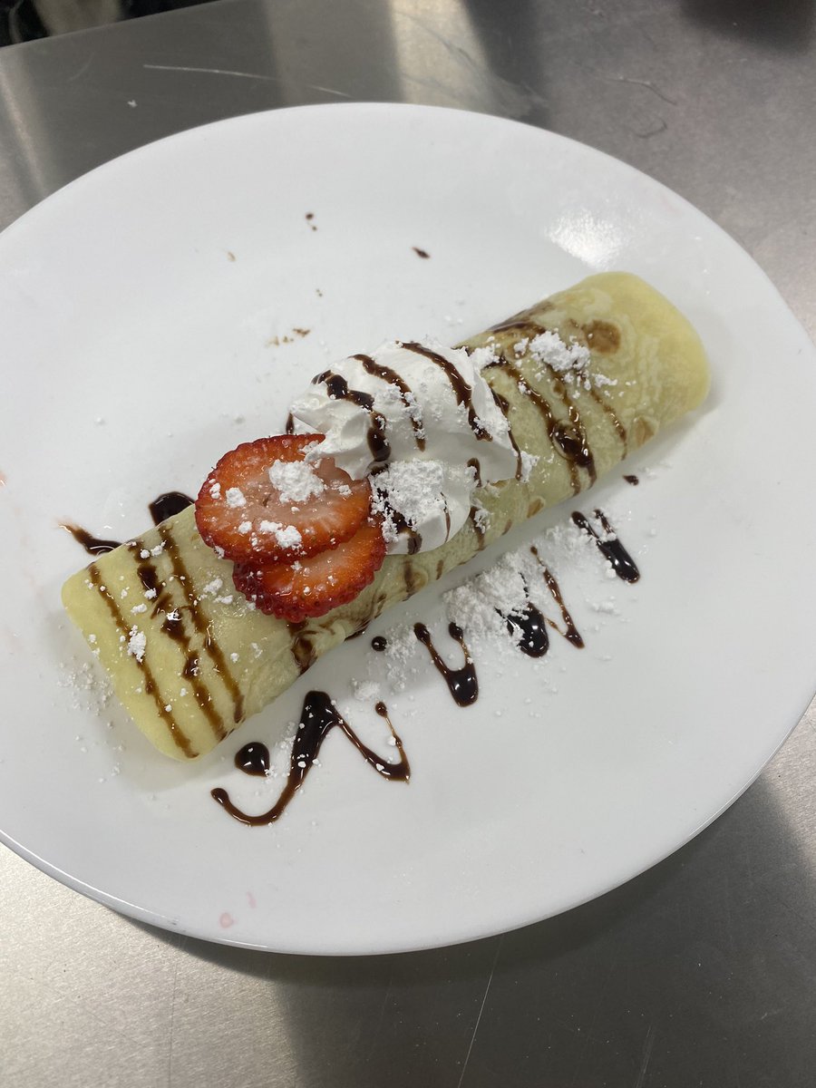 Mrs_Dirksen's tweet photo. Crepes and eggs rolls as part of our international unit #SEFCS https://t.co/MbUVsaxwK0