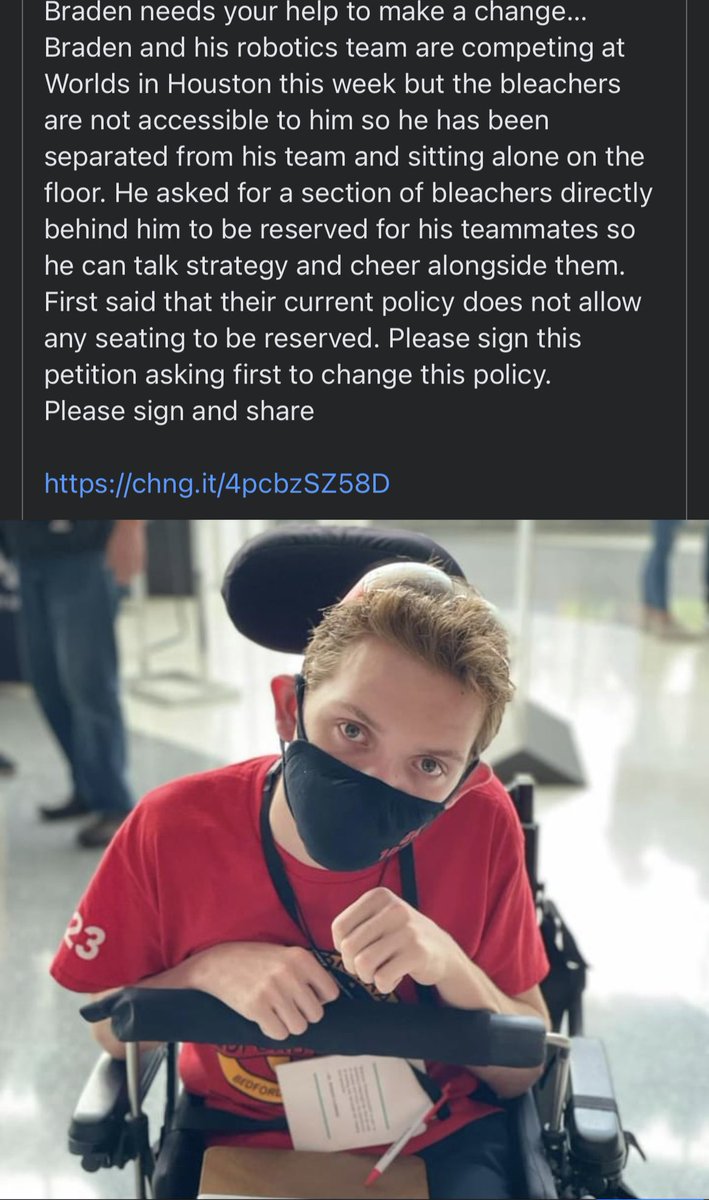 Please help my brother, Braden, in his fight for inclusion! 

Sign the petition here⬇️

chng.it/4pcbzSZ58D