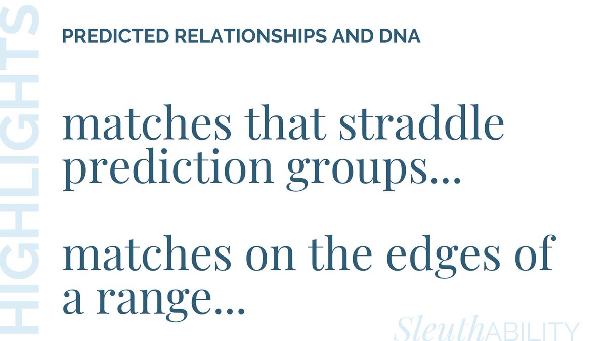 #Sleuthability highlights.

<a href="/GenealogyLass/">Michelle Leonard</a> provides a deep dive into predicted relationships across DNA testing sites such as below.

Catch this talk and other talks now through April 30 live and on demand.  Info: sleuthability.heysummit.com

#dna #geneticgenealogy