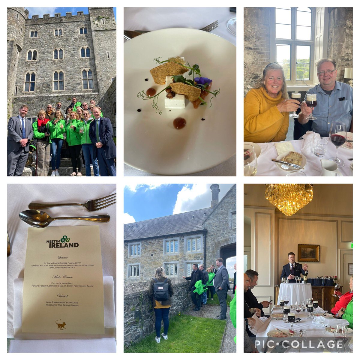Food fit for a king! Next stop on the #SITEGC <a href="/ancienteastIRL/">Ireland's Ancient East</a> FAM was <a href="/kilkeacastle/">Kilkea Castle</a> for a delicious lunch, mouthwatering deserts and Irish coffees. Yes folks, Irish coffees at lunchtime! 😋 #makeitireland <a href="/Failte_Ireland/">Fáilte Ireland</a>