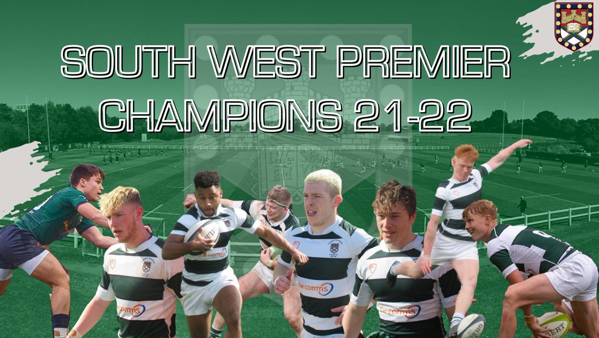 EURFC (@exeterunirfc) on Twitter photo ๐SOUTH WEST PREMIER CHAMPIONS 2021-22๐
#BleedGreen ๐SOUTH WEST PREMIER CHAMPIONS 2021-22๐
#BleedGreen