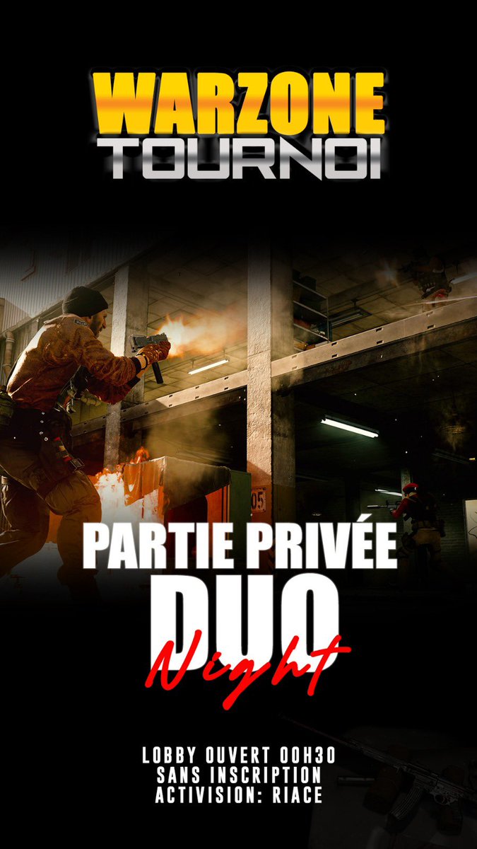 TournoiWarzone's tweet photo. LOBBY DUO OUVERT A 00H30 #warzone https://t.co/T5HxiR6nAD
