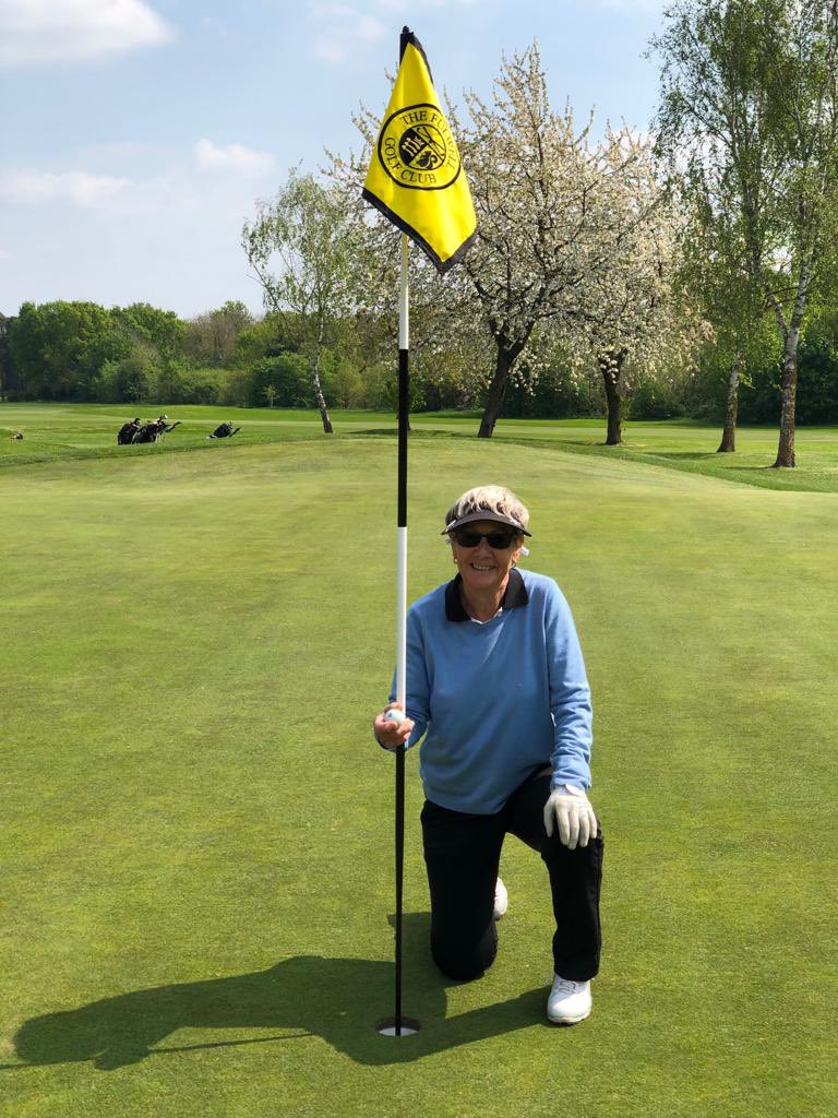 FulwellGC's tweet photo. Congratulations to Jane Shillaker getting a hole in one today on the 16th hole. The ladies shuffle group definitely enjoyed the occasion #ace #holeinone #sharpshooter #drinksallround #golf #fulwell #ladies https://t.co/uCP37e7UGA