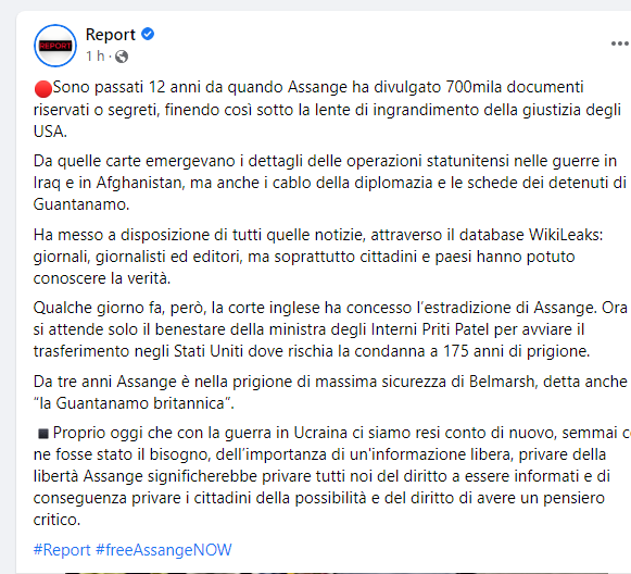 Moonlightshad1's tweet photo. Riccardo Iacona e Sigfrido Ranucci sono le colonne della Rai.
#Assange 
#NOExtradition https://t.co/SdOkHZETtj