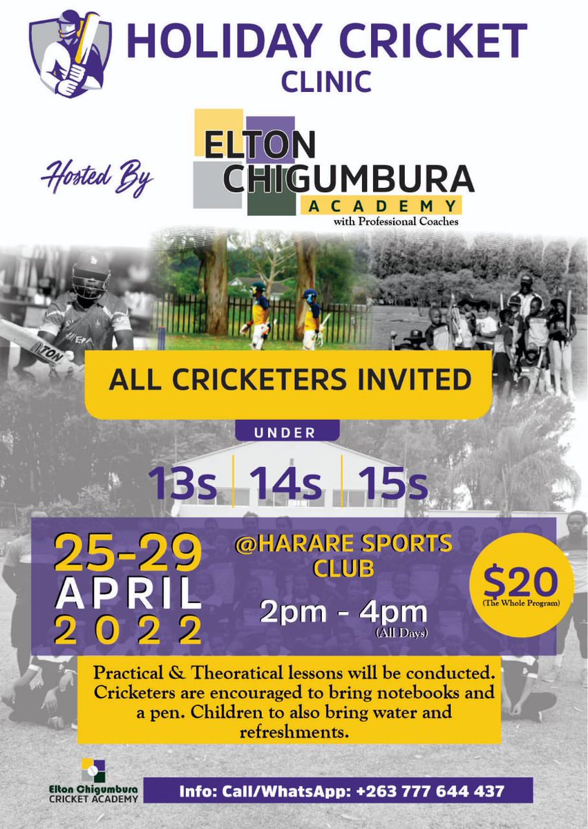 Here is an opportunity to master the basics and interact with your cricket legends.