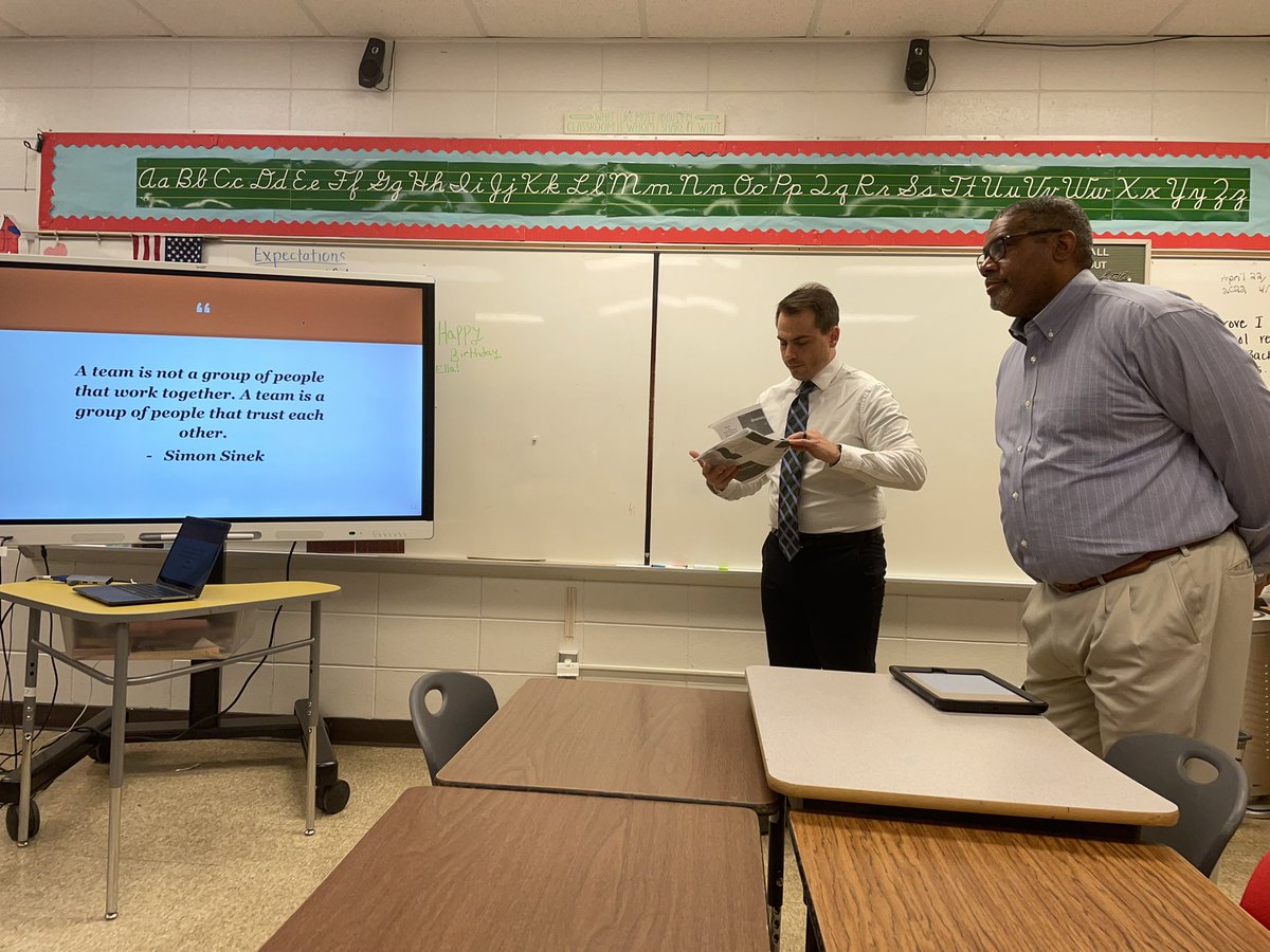 DirectorStroud's tweet photo. Spent the morning listening to the Spalding University Aspiring Leaders Capstone Projects.  I was excited to see these future Assistant Principals in action.   #principalpipeline #strategicpartnership #leadershipmatters https://t.co/h8YRNRFnQK