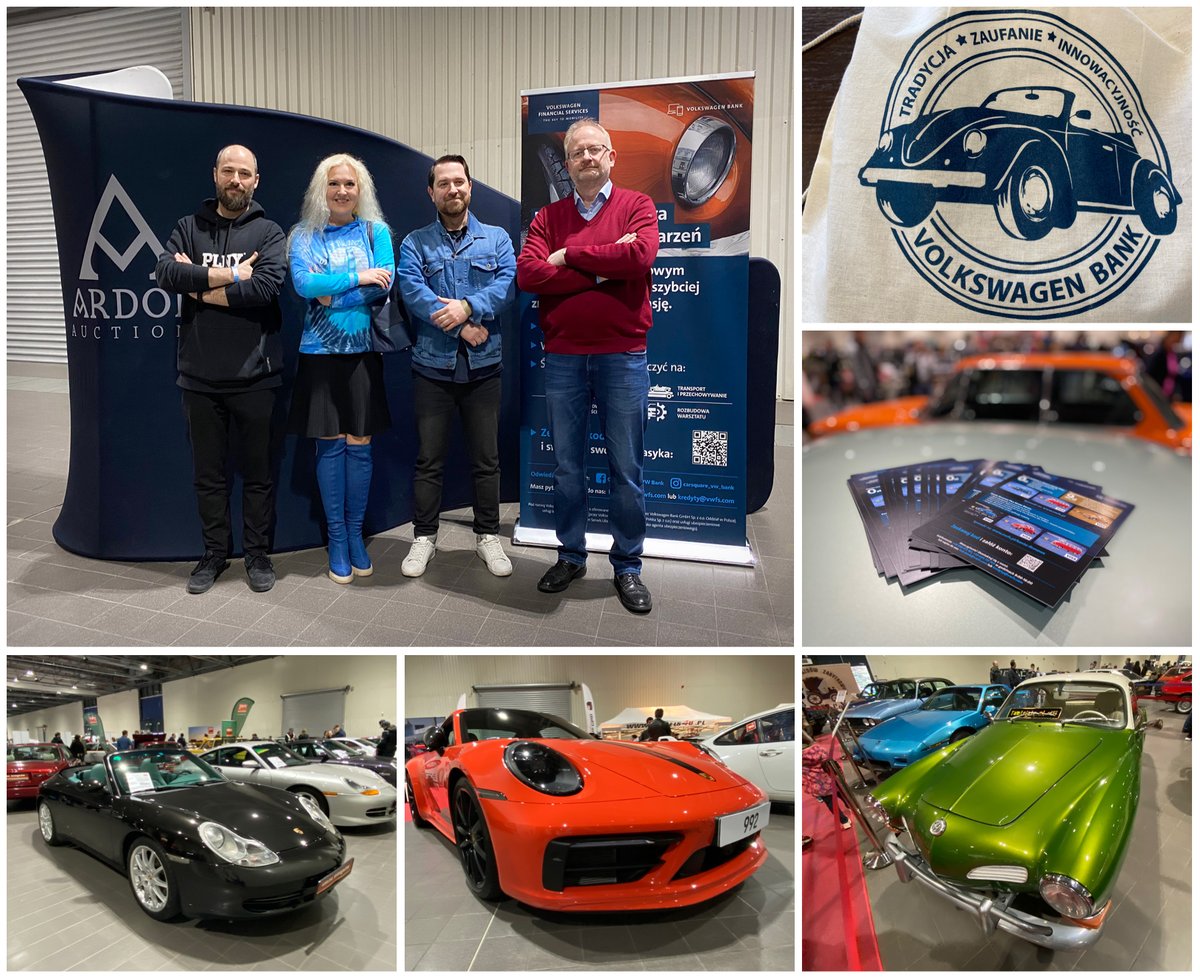 DariaPaweda's tweet photo. Dzisiaj razem z naszym partnerem @ArdorAuctions odwiedziliśmy kultowe targi klasycznej motoryzacji. Auto Nostalgia to znacznie więcej niż wydarzenie branżowe dla pasjonatów retro motoryzacji - to żywa lekcja historii. #vwbank #vwfs #autonostalgia @Pshems @MichaMiernik3 @VWPolska https://t.co/GrWQwAmxZe