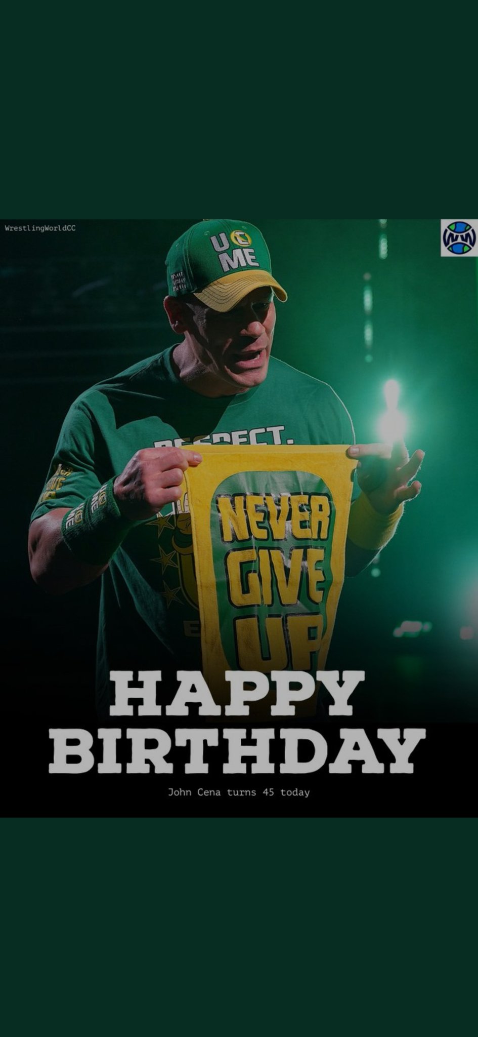Happy birthday to John Cena as he turned 45 today Looks too young 