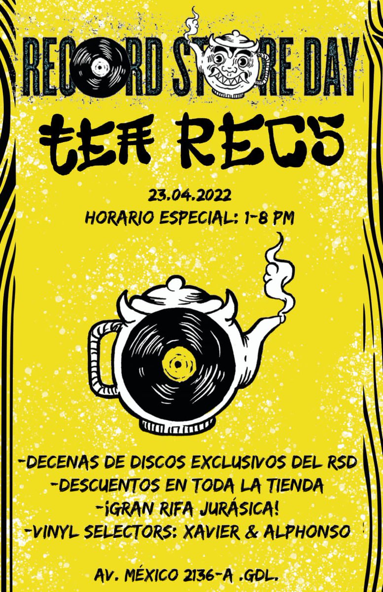 TRecsss's tweet photo. No alcanzaron a llegar algunos discos del RSD, pero les hicimos estas portadas alternas mientras esperamos su arribo (la siguiente semana).
Tómenlos como si fueran un “disco” y llévenlo a caja :)
Nos vemos en un ratito 💛🖤
#rsd #rsdmx #tearecs https://t.co/G4CWP8O73d