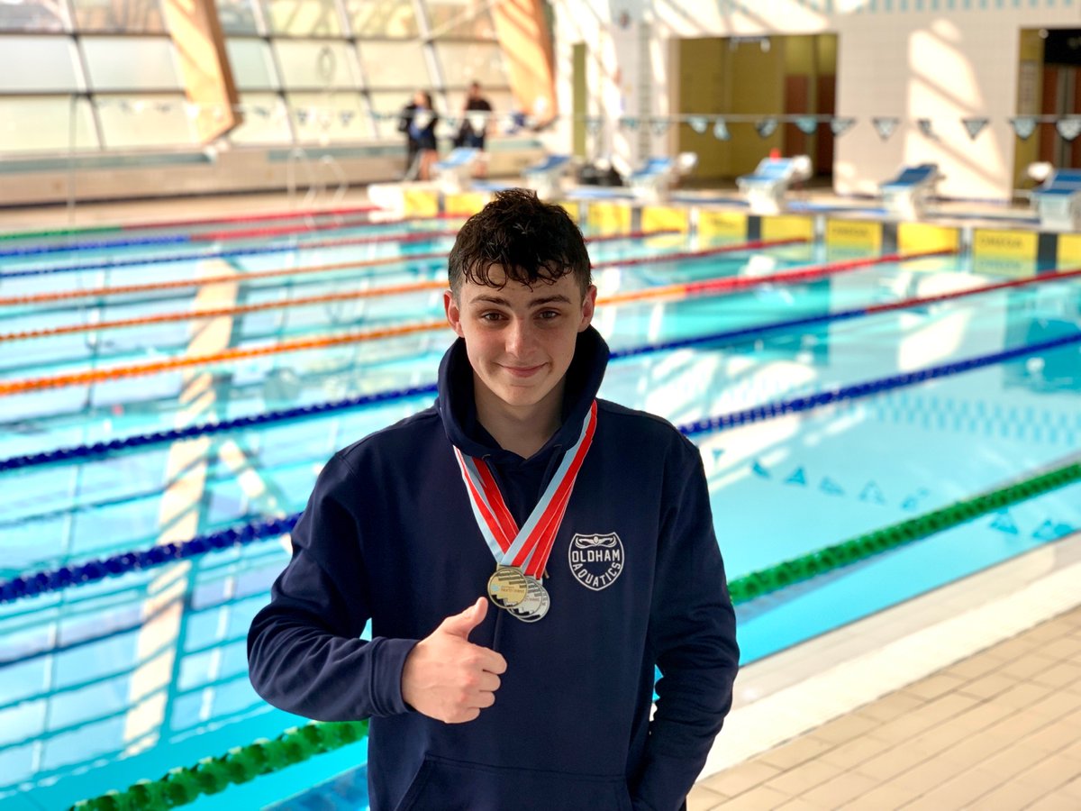 Oldhamaquatics's tweet photo. Gold for Oliver Parry in 50m Freestyle, silver in 200IM and 50m Butterfly at summer regionals.  @oclactive #oldhamaquatics #oneteamoneforce #traintowin #happycoach #swimfast #oldham https://t.co/B3N1nPhP0d