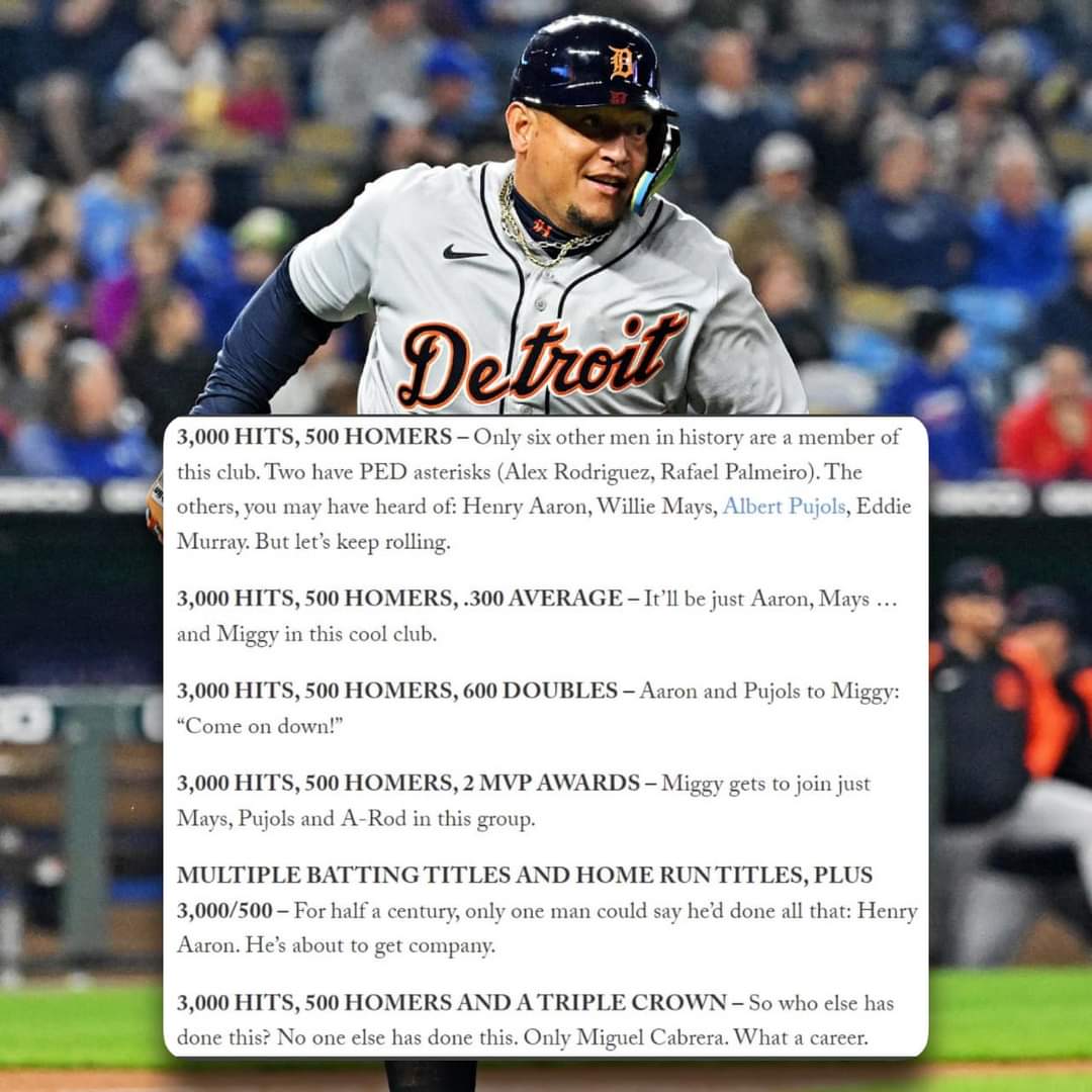 Nobody has ever enjoyed playing major league baseball as much as Miguel Cabrera does