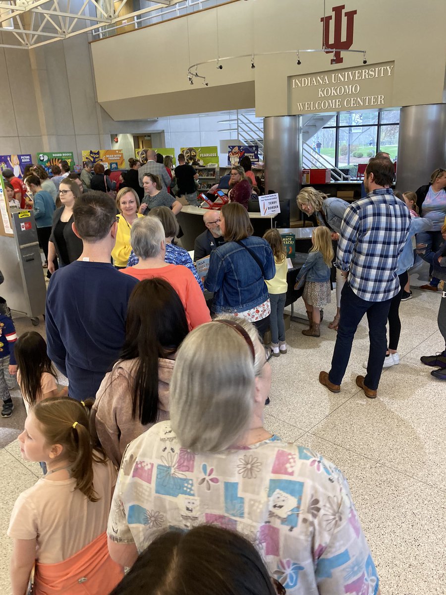 UnderTerrysHat's tweet photo. Thank you Kokomo Indiana for a wonderful school visit on Friday.  Kids where wonderful and engaged and a great turnout at the book fair in the evening.  #ThankYouTeachers https://t.co/X6nq9Rd8v4