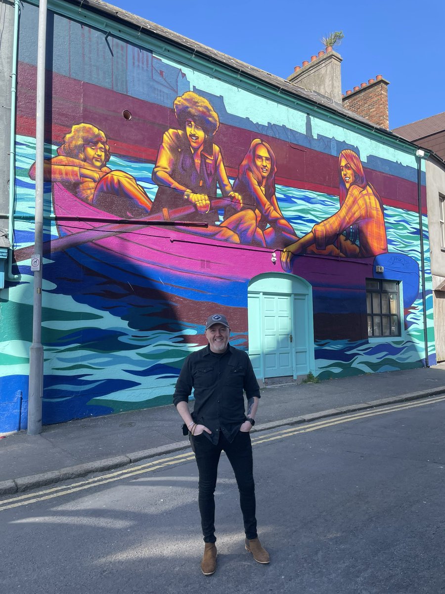 Finally got to the Thin Lizzy mural in #Bangor. 
It’s a great piece of art and it keeps Lizzy’s music alive. <a href="/ThinLizzy_/">Thin Lizzy</a> 
Now, if we could just get a Gary Moore statue in #Belfast <a href="/GreenPartyNI/">Green Party NI</a> <a href="/GaryMooreStatue/">Gary Moore Statue for Belfast Official</a> <a href="/belfastcc/">Belfast City Council</a> <a href="/allianceparty/">Alliance Party</a> <a href="/Briansmyth99/">Cllr Brian Smyth</a> <a href="/ArtsCouncilNI/">Arts Council of Northern Ireland</a>