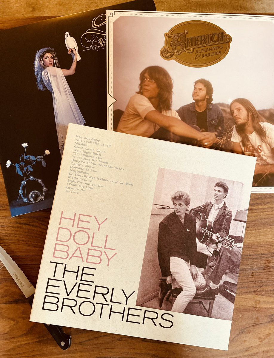 Scored @recordstoreday @RSDCanada albums by @StevieNicks, @americaband, and the #EverlyBrothers from @PopMusicTO today💕 Can’t wait to drop the needle on ‘Bella Donna’ first and hear it’s opening Bill Elliott piano and Stevie’s majestic voice…~You can ride high atop your pony~…