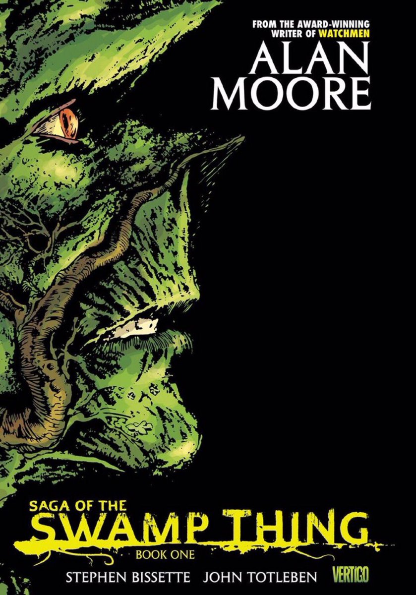 cbworm's tweet photo. Finally starting Alan Moore’s Swamp Thing. I read through about #41 many years ago. This time I’ll read the whole thing and tweet about it in this thread. #SwampThing https://t.co/aN1tz4UmFh