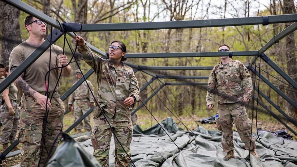 101stAASLTDIV's tweet photo. @101CAB has officially kicked off Operation Lethal Eagle II. During this 22 day exercise Soldiers from the 101st cab will test their proficiency and increase their knowledge on basic soldier tasks. 

#OLEII #aviation #wingsofdestiny #rendezvouswithdestiny #convoy #initialsetup https://t.co/EjeDccK7zQ