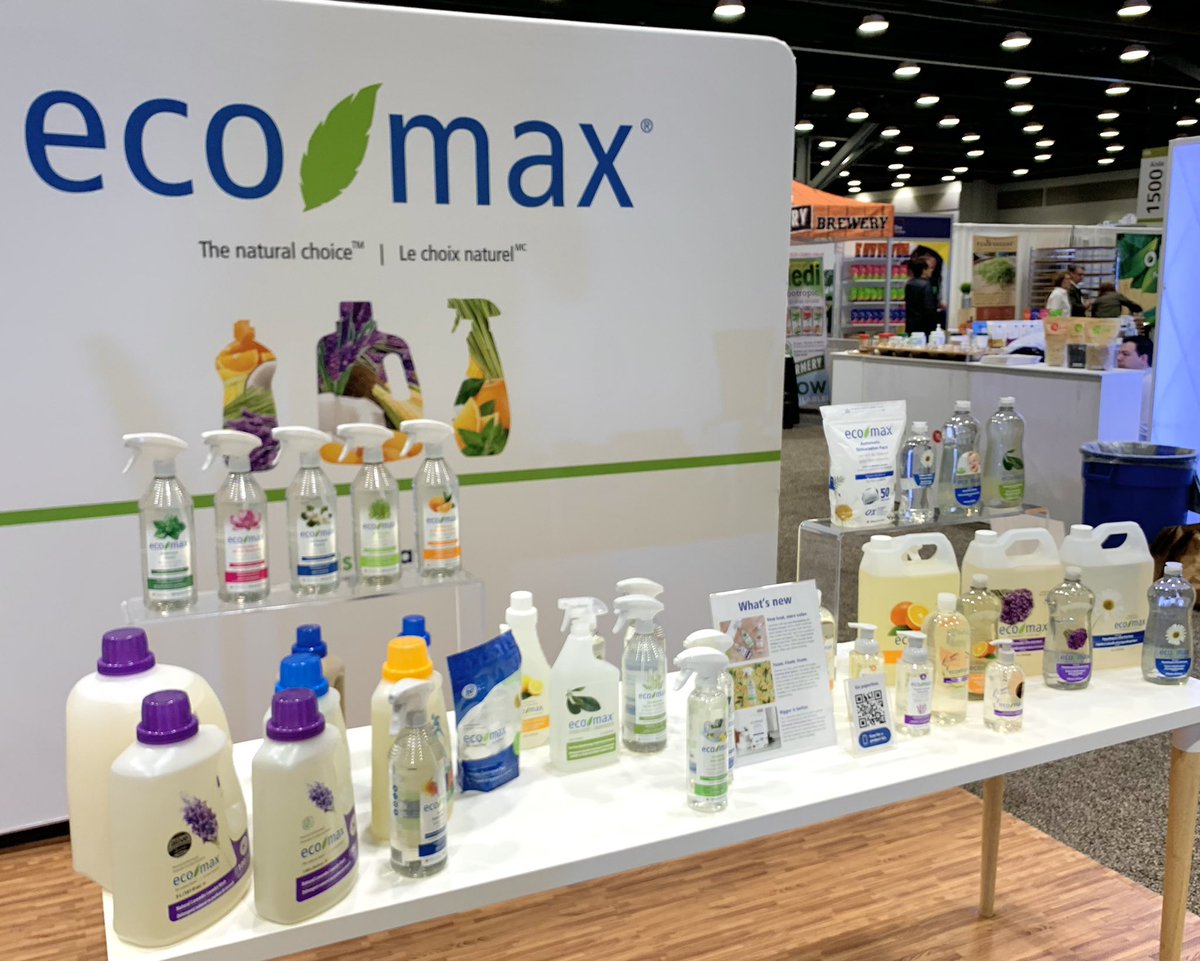 ecomax's tweet image. Hello Vancouver! Excited to be back and to reconnect with everyone at #CHFANow. Come say hello, we can’t wait to show you what we’ve been up to. Booth #1239 @CAhealthfood #plantbasedcleaning