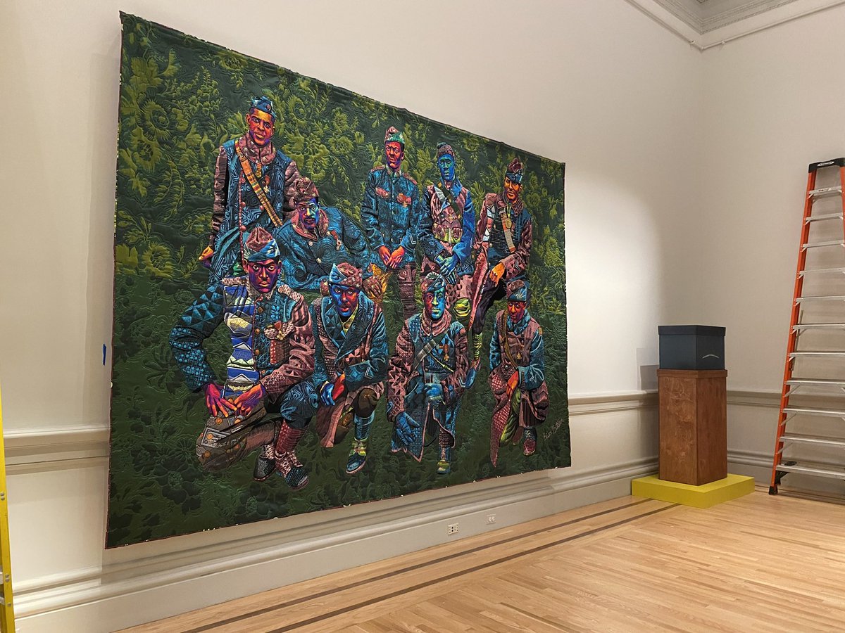 BisaButler's tweet photo. If you are in or near DC on May 13th please stop by and say hello at the Smithsonian American Art Museum and Renwick Gallery where my monumental quilt of the Harlem Hellfighters will debut! 

https://t.co/nWAVazMtLu https://t.co/UUjUH1bfC3