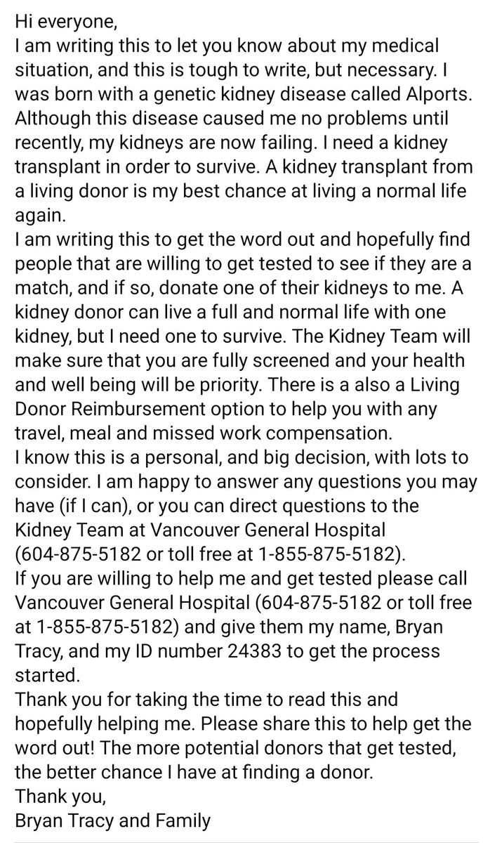 mjt8080's tweet photo. Not my usual tweet content here but I need your help.
My husband needs a kidney transplant. Please have a read and call to get tested if you can. Share too (anyone can donate from around the world) 💕 https://t.co/R53rXZXpdn