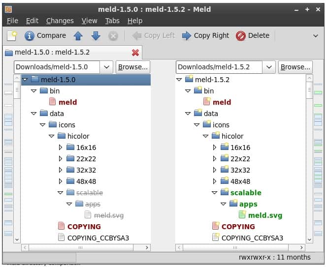 elhackernet's tweet photo. Meld es una herramienta para comparar el contenido de archivos y carpetas que permite ver cuales son las diferencias
▶️ Podemos comparar 2 carpetas y ver cuales son los elementos que faltan, o comparar dos archivos y saber si son iguales o hay diferencias
https://t.co/yzv2PIc833 https://t.co/vlMQleHUvx