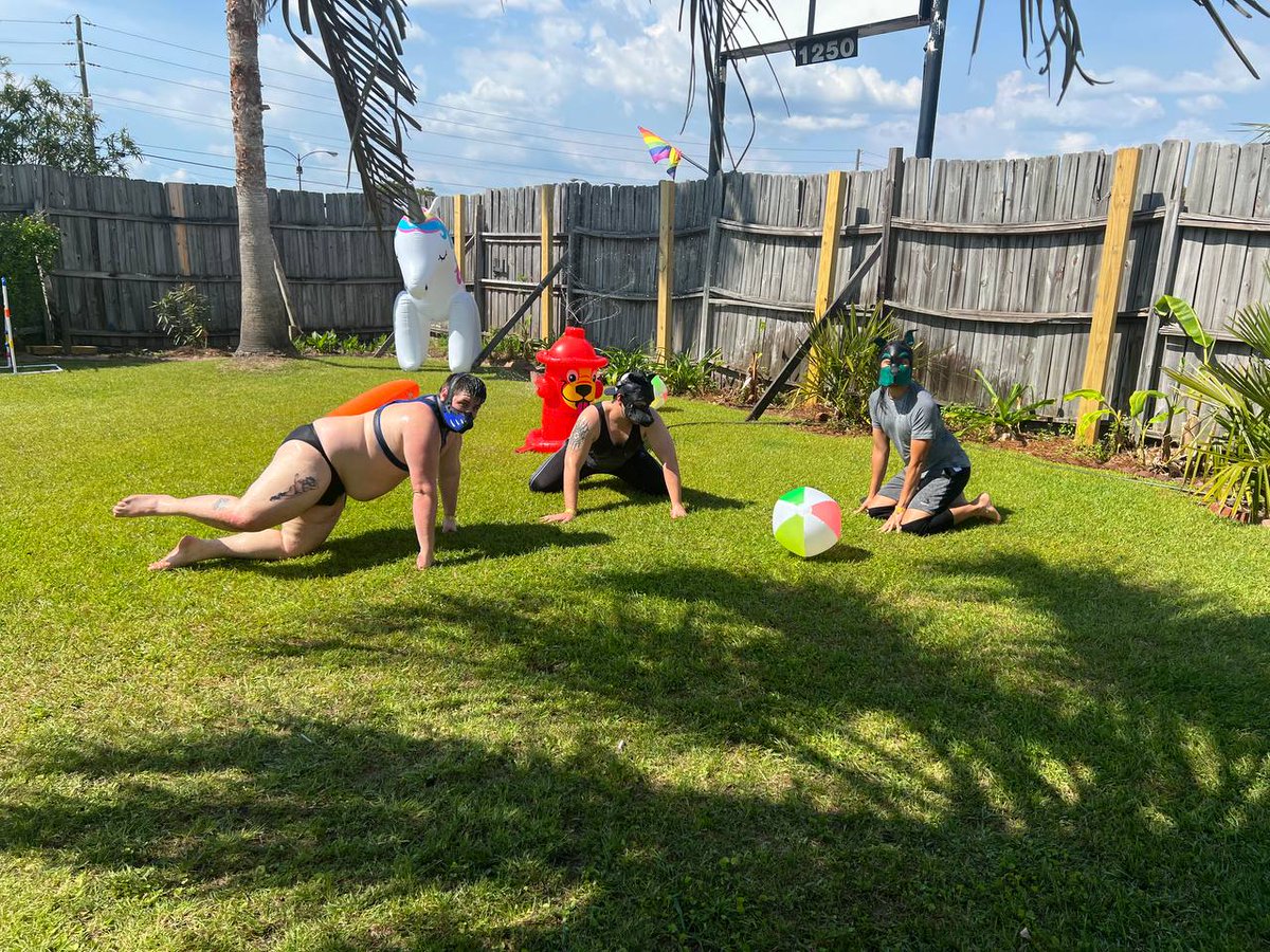PupSmokey1's tweet photo. Hasing a great time! 
We hope you join us in August 19th to 21st! At @MetropolisAug in Augusta GA for Dawg Days Of Summer! 
#PuppyPlay #PupPlay #HumanPup #PetPlay #Gay #GayPup #GoodPups https://t.co/q69lfNdrft