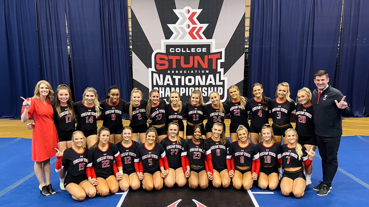 ttuSTUNT's tweet photo. Proud of this team and improvements made. Great opportunity to keep building and growing. Missing our Bella but prayers to her for quick recovery! ❤️ Thank you all for your support this year. #cws3t https://t.co/scg0OXthX2