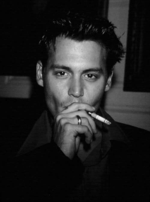 johnny depp smoking cigarette