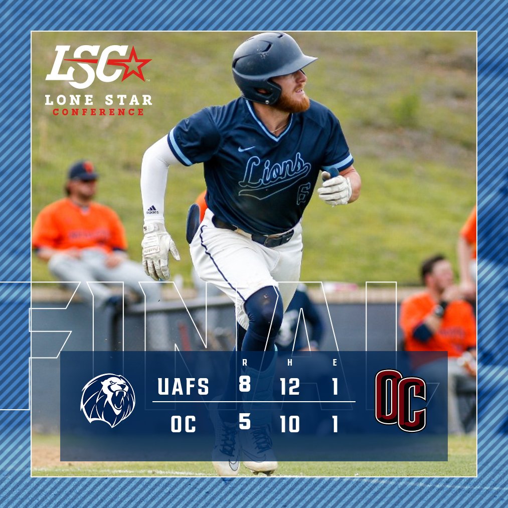 UAFSSports's tweet photo. FINAL

Lions blast five homers in the series finale for the doubleheader sweep!

#RunToTheRoar https://t.co/NJPYaI8zTX