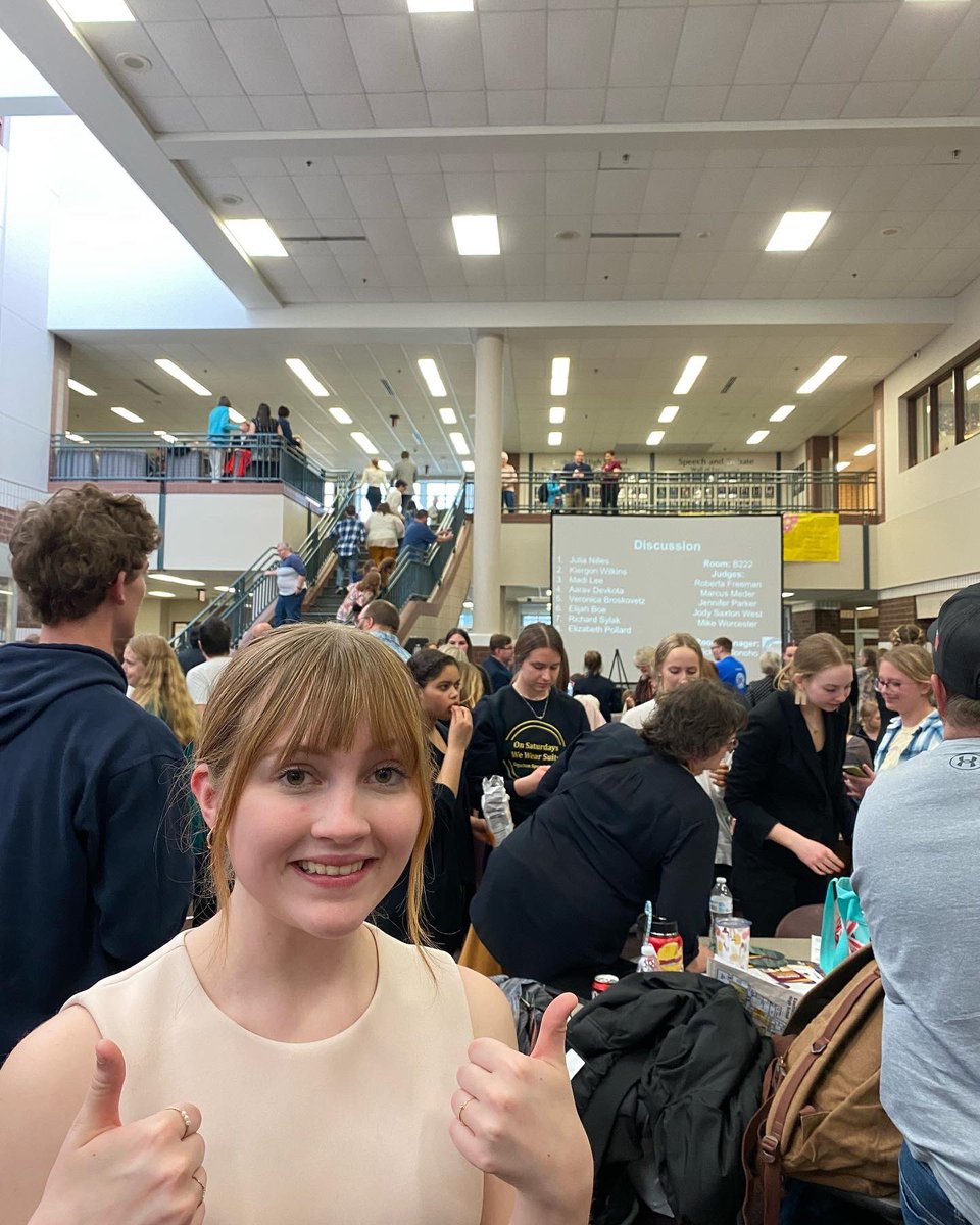 EGFSpeech's tweet photo. MADI AND NEVE BREAK TO STATE FINALS!!! https://t.co/A8CGFmZii5