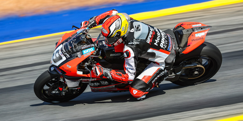 ducaticorse's tweet photo. ...And Danilo Petrucci aka #TheHandyman is taking MotoAmerica Superbike by storm with his third win in three races at R2 on the challenging Road Atlanta circuit on Saturday! Race 2 tomorrow #ForzaDucati #DucatiPanigaleV4R #DucatiCorse #DucatiAllOverTheWorld https://t.co/snyTlFTxlG