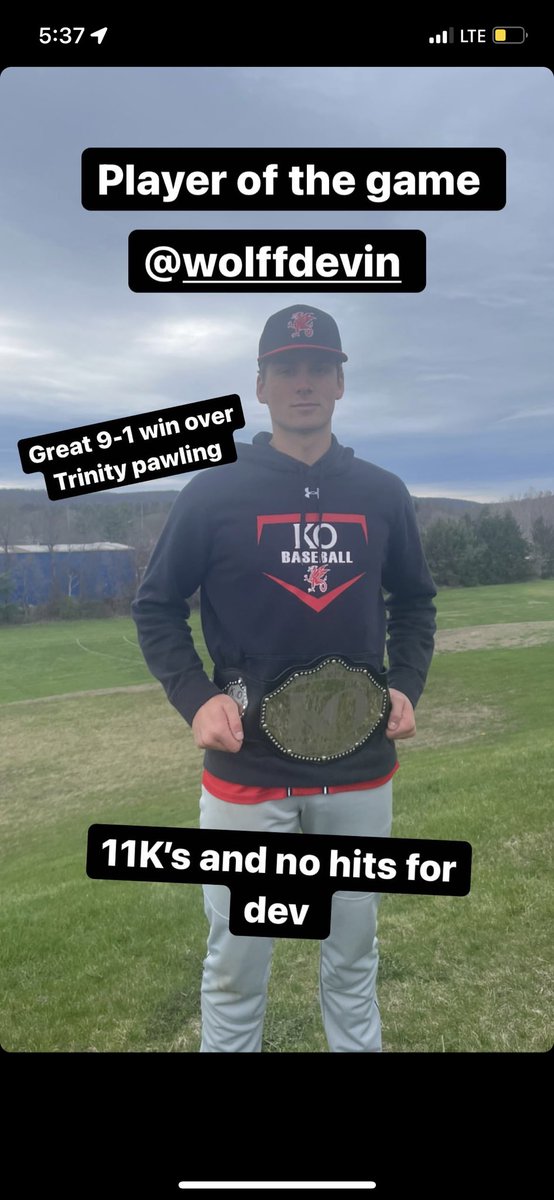 Good outing and great team win! 
<a href="/KingswoodOxford/">Kingswood Oxford</a> 
<a href="/UConnBSB/">UConn Baseball</a>