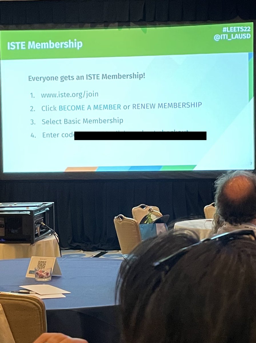 Say what!??🥳 Thank you @iste @ITI_LAUSD for the FREE membership🤩 #LEETS22 @lausd_ldc Bringing #EdTech to @LASchools #CS4LAUSD #EmpoweredByITI
