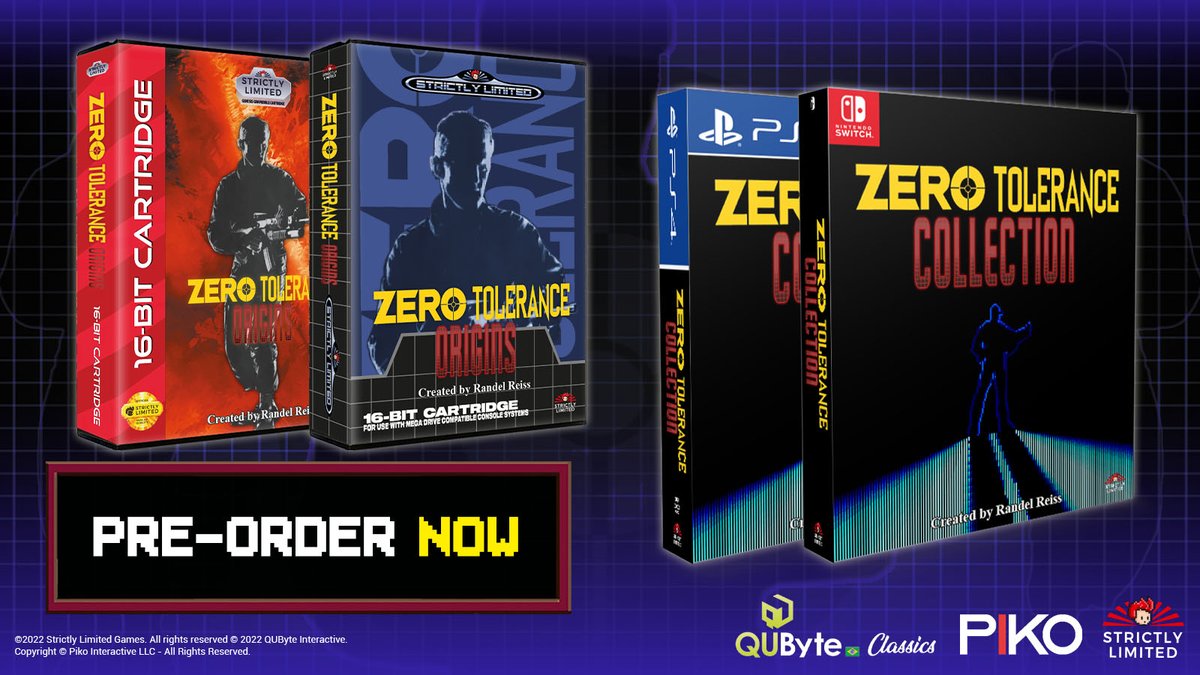 RealStrictlyLTD's tweet photo. Zero Tolerance is LIVE! 🔥

▪️ Brand New Content
▪️ Intense 2.5D Action
▪️ Retro Cartridges
▪️ Current Gen Systems

PRE-ORDER AT ⤵️ 
https://t.co/ptqBlmqAfH https://t.co/mXj5Xzw0wp