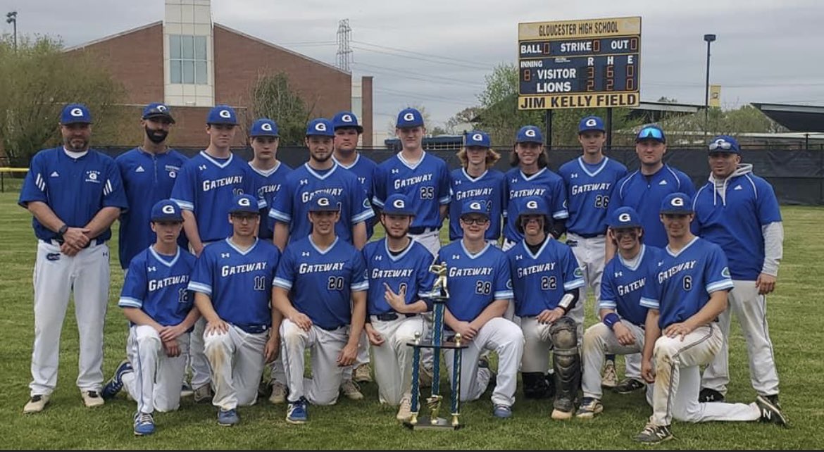 Gators had a nice Saturday, winning the Jim Kelly Tournament. Thank you <a href="/LionBaseballGHS/">GHS Lions Baseball</a> for hosting this great tournament each year. Hats off to Freshman Ryan Seber for pitching a complete game 2 hitter earning the win in his first varsity start.