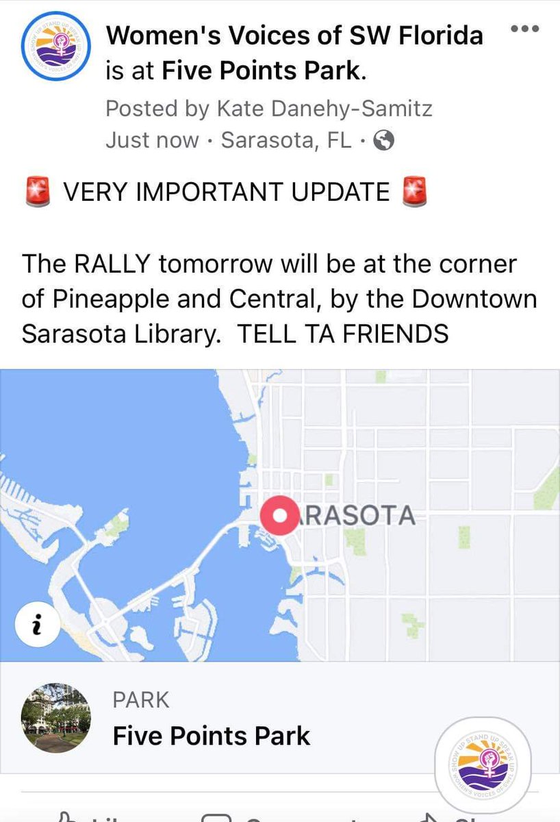 VoicesOfFlorida's tweet photo. 📣📣Slight change for the rally tomorrow! #MFOF #MarchForOurFutures https://t.co/KANCEpDqSr