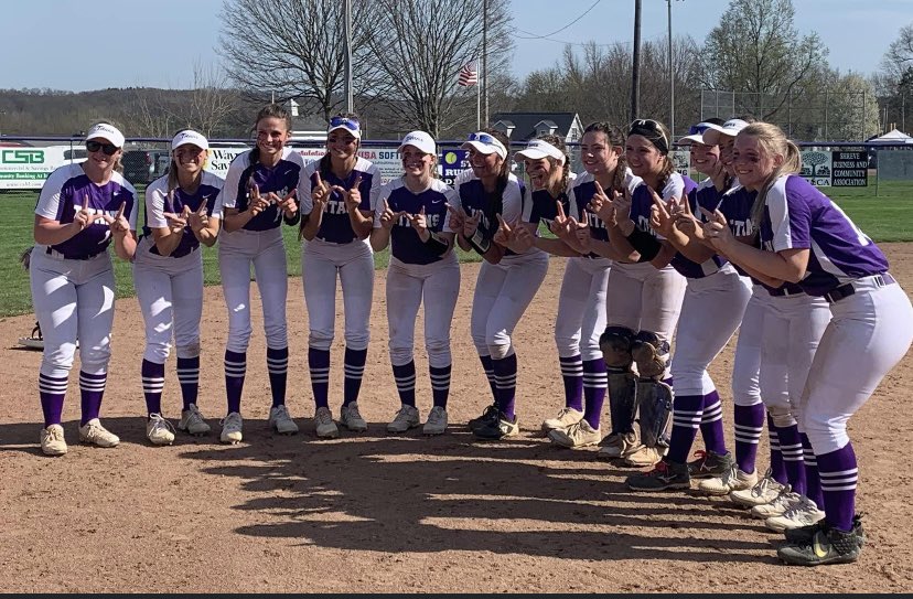 SoftballTriway's tweet photo. Triway Varsity Softball took TWO WINS today at home !💜💜

Triway 11 - Strongsville 2
Triway 1 - Watkins Memorial  0

13-0 on the season 🥎🥎🥎🥎🥎🥎🥎🥎🥎🥎🥎🥎🥎 https://t.co/ltk50zERoI
