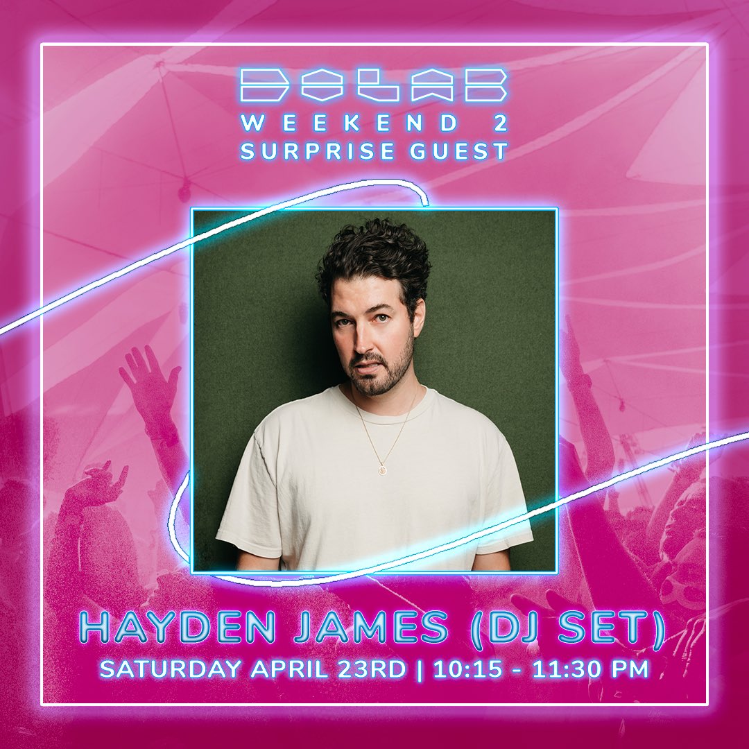 Hayden James blessing us with a DJ set tonight. This one’s gonna be special ✨