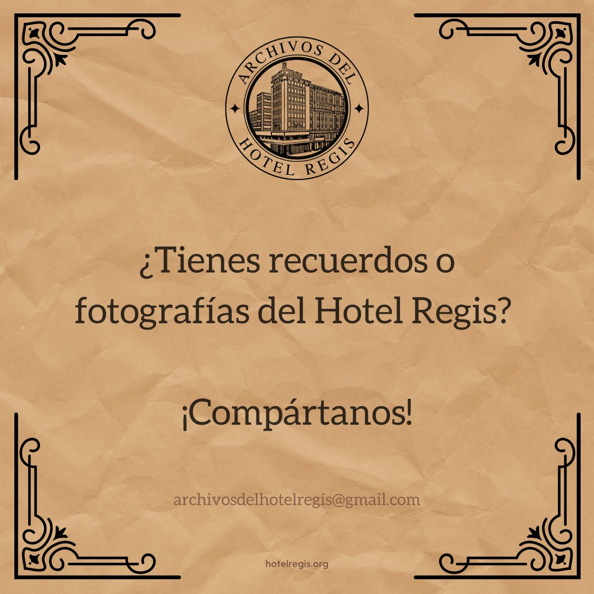 Archivos del Hotel Regis tweet media