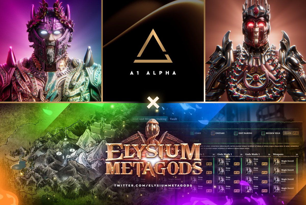 A1AlphaNFT's tweet photo. 🎁A1🤝Elysium Metagods 🎁

We have 3 x WL spots to giveaway to our community for  @ElysiumMetagods, with P2E season 1 ready to play soon! 🔥

To enter:
1⃣❤️ &amp; 🔁
2⃣Follow @A1AlphaNFT &amp; @ElysiumMetagods
3⃣Tag 3 homies

#NFTs #NFT #WLGiveaway #NFTCommunityCryptoArt #NFTCommmunity https://t.co/eogbXeR6FI