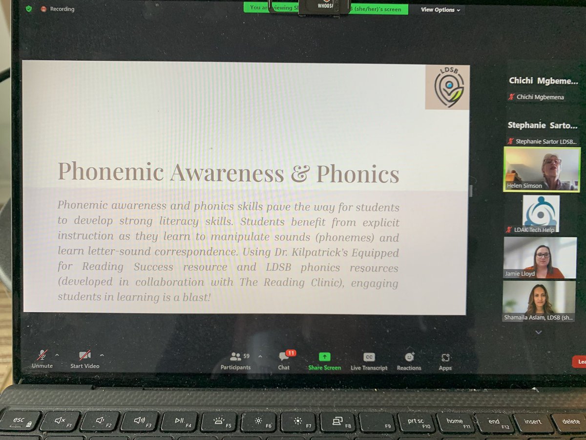 StephanieSartor's tweet photo. Immense gratitude to @mrslloyd_ldsb and @MsSAslam for representing @LimestoneDSB at the @LDAKingston1 2022 Online Forum. A wonderful presentation that highlighted the importance of PA and phonics in explicit & systematic literacy instruction. https://t.co/ullCkzp6za