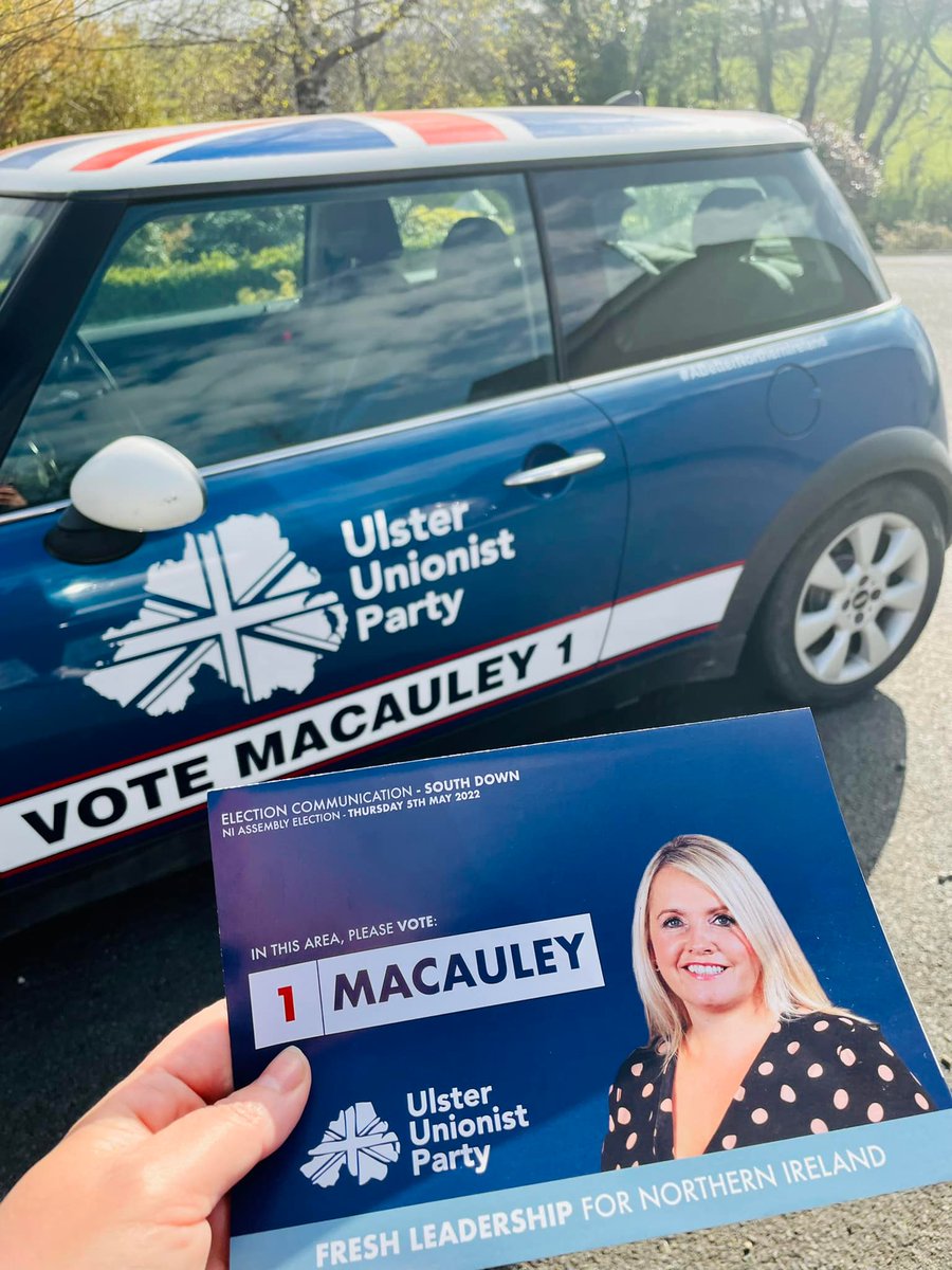 DownUup's tweet photo. After a hearty breakfast in Hollymount to support Hollymount Pipe Band this morning, our canvass team of all ages were out &amp; about hitting doors and chatting to residents and businesses in #Crossgar today. 🤩👍🏻
#Macauley1 #AE22 #SouthDown #TeamUUP #UnionOfPeople https://t.co/2bsfcd3u0E