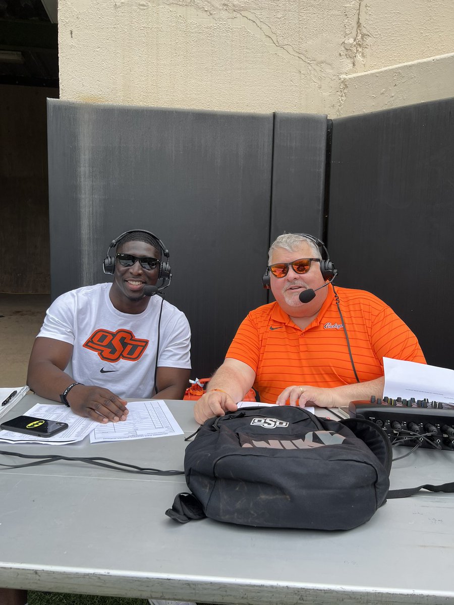 DeionImade_28's tweet photo. Tune in to the @CowboySportsNet for the @CowboyFB #SpringFinale ๐๐@RAllenGoPokes and I will have the call!! https://t.co/o9ZEeVpaxr