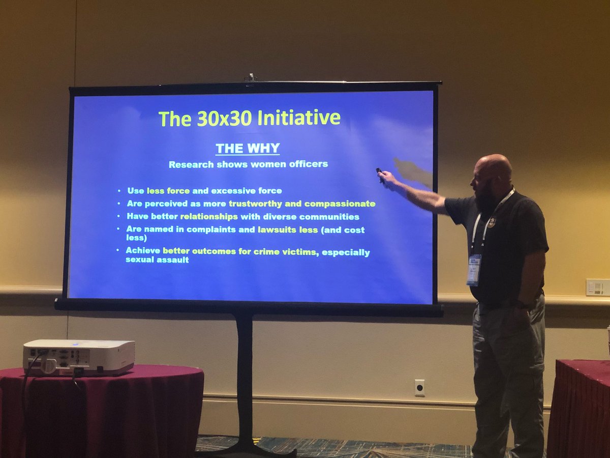 Joshbronson108's tweet photo. Today I briefed my committee the Civilian Law Enforcement Military Cooperation Committee @TheIACP Policy Council Midyear on #CRITAC, @30x30initiative, & new @IACLEA_Members initiatives including on securing ROTC facilities & a new leadership class for new campus chiefs/directors. https://t.co/MBBrCh4OkQ