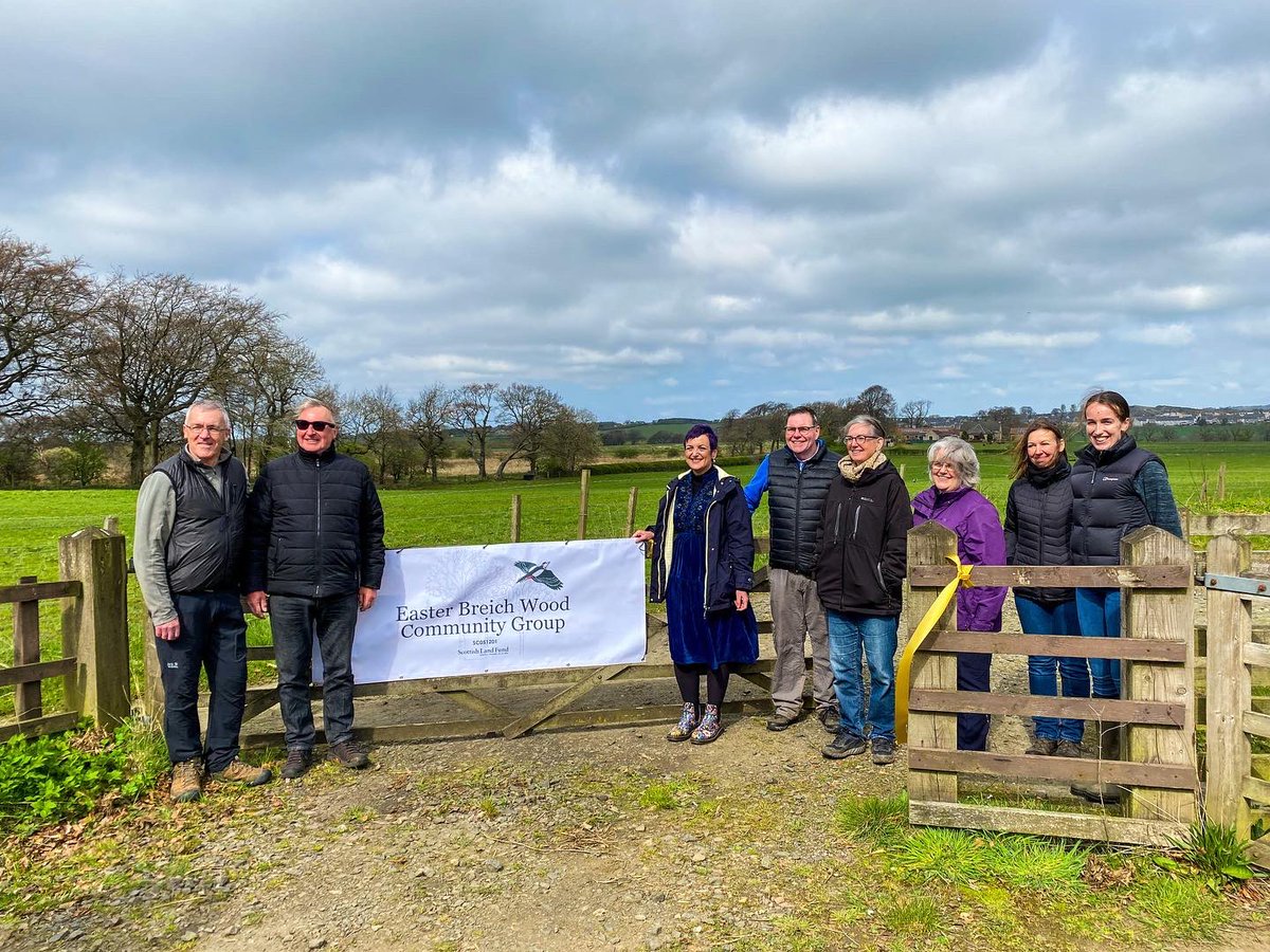 EasterBreich's tweet photo. From a WhatsApp group to a registered Scottish charity - today we officially launched Easter Breich Wood into community ownership since securing funding from #ScottishLandFund @TNLComFundScot 🥳🥳🥳
#communitywoodland 
#landreform
#JustTransition 
#communityownership https://t.co/ui0aD5AiMk