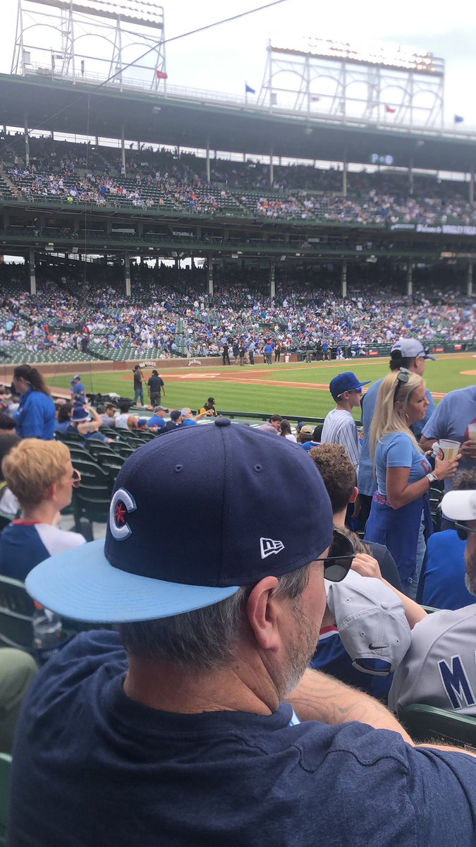 Cubs game today.  Weird not seeing 17, 9, or 44 in the line up.  #stillbitter