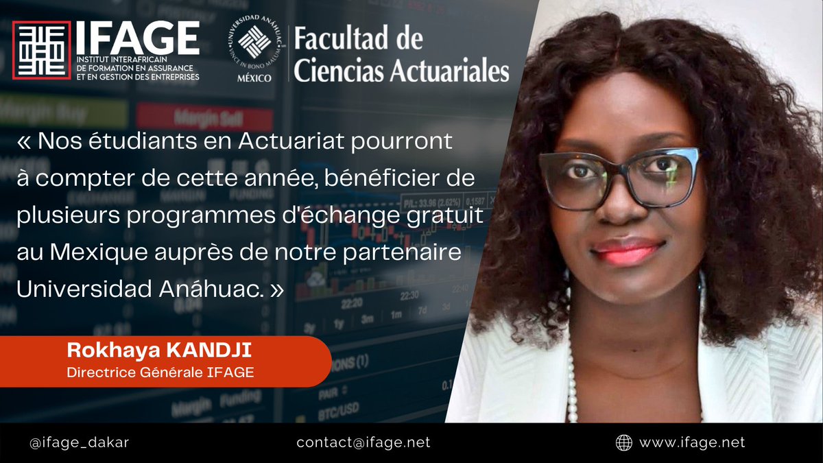 ifage_dakar's tweet photo. Signature de #Partenariat d'échanges académiques et universitaires en #Actuariat entre @ifage_dakar et @anahuac @ActuariaAnahuac.
🚀#IFAGE, Pionnier en Formation en #Assurance et en #Actuariat en #Afrique Francophone !
📍 https://t.co/1aRwMznH4q https://t.co/G8AAUKcrwI